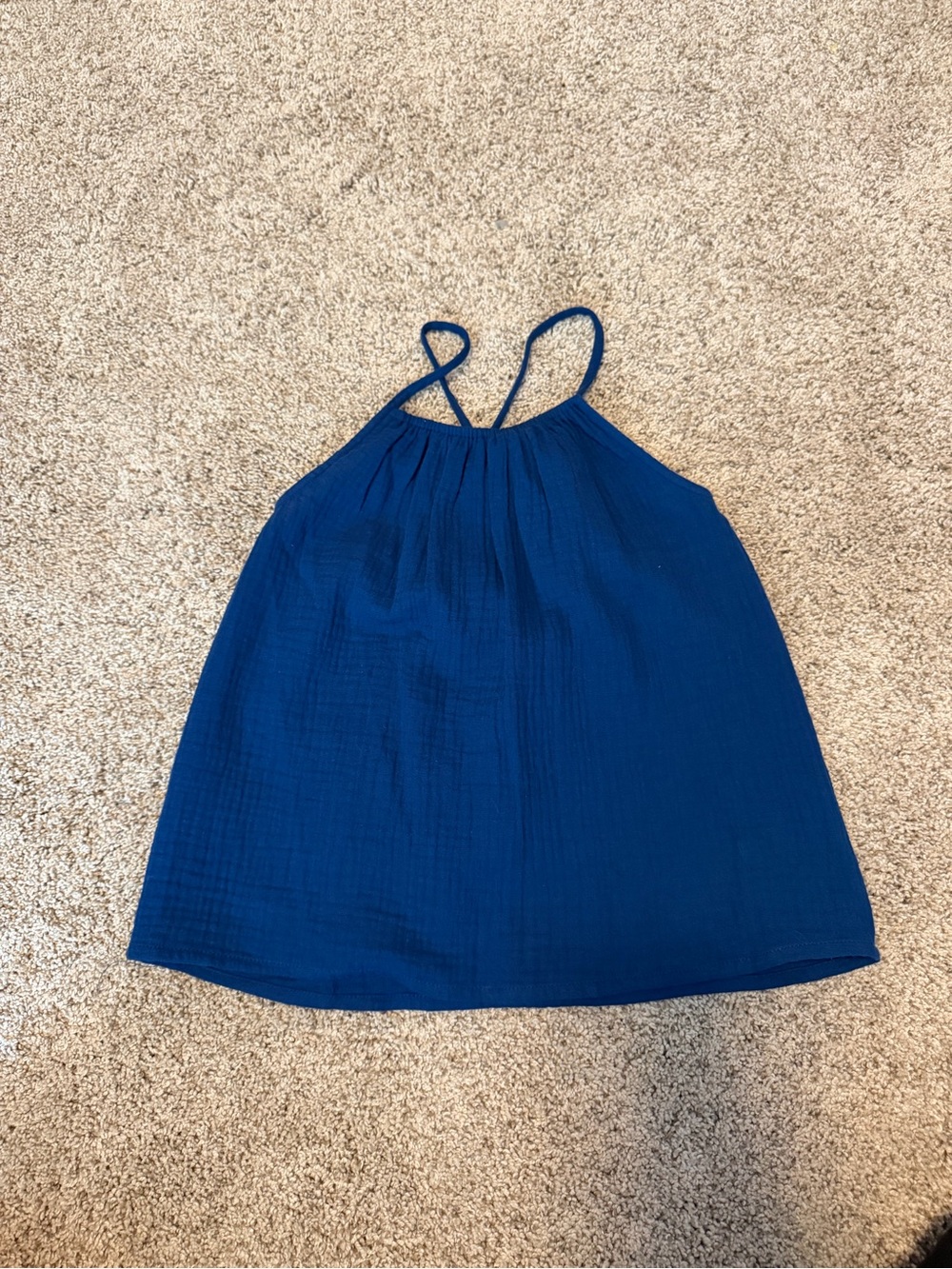 Copper Key Navy Blue Girls Tank Top